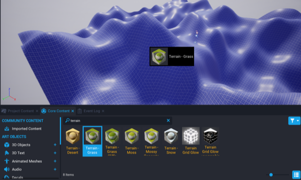 !Add a Material to the Terrain