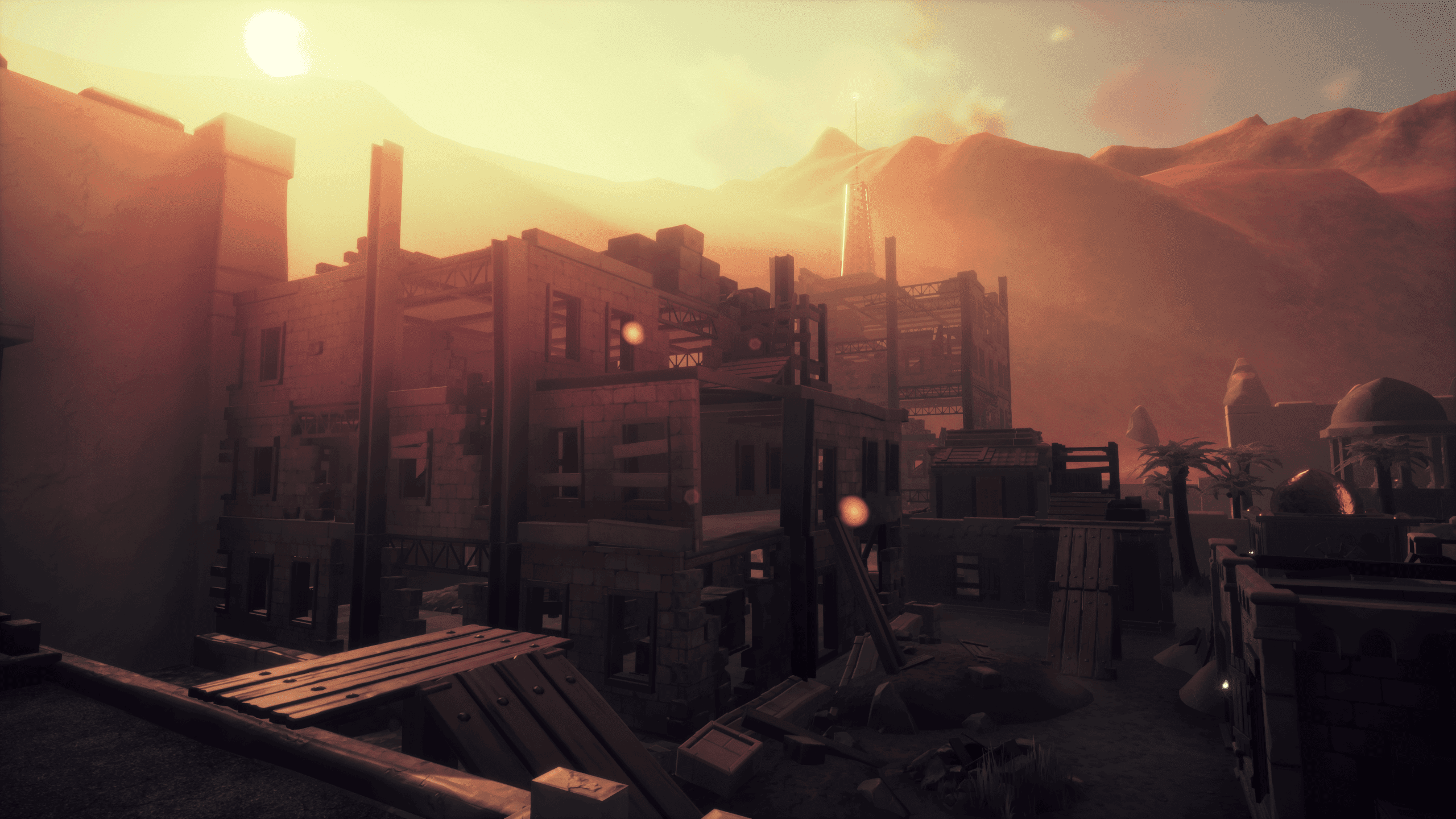 From Sniper Alley. Lens Flares